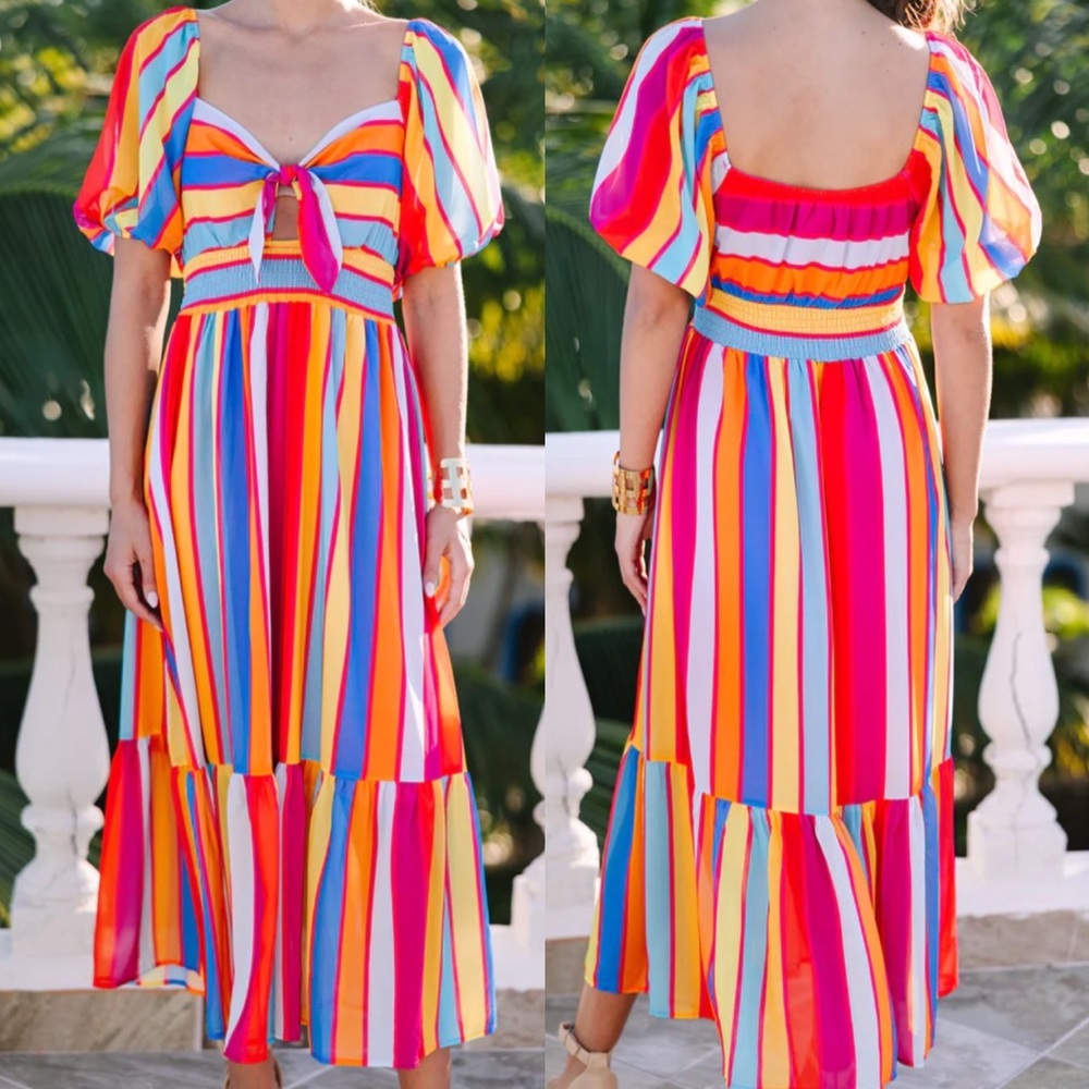 Red Dress Boutique | Striped Midi Dress